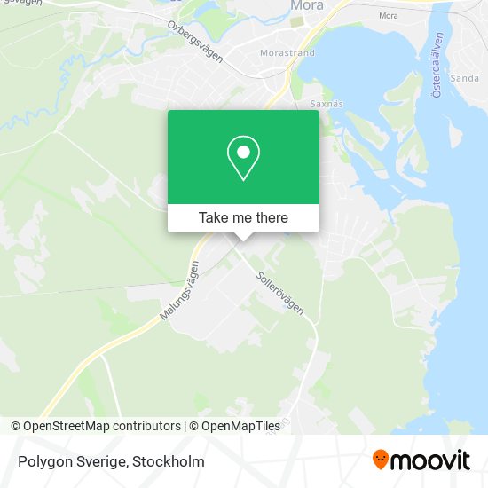 Polygon Sverige map