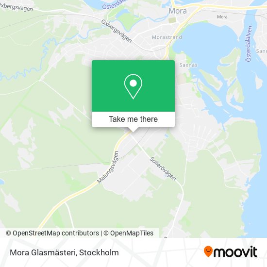 Mora Glasmästeri map