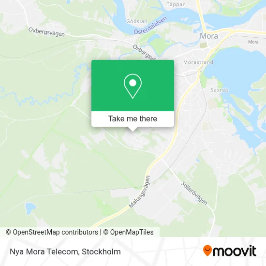 Nya Mora Telecom map