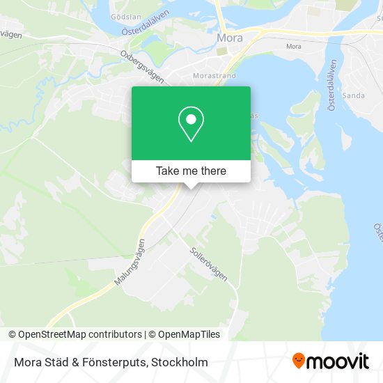 Mora Städ & Fönsterputs map