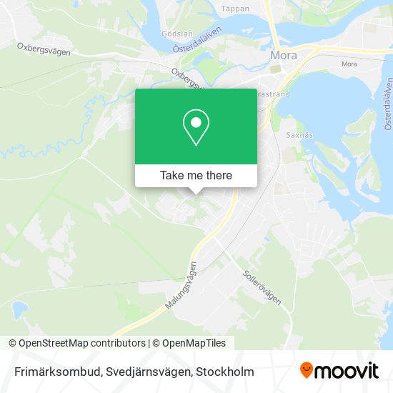 Frimärksombud, Svedjärnsvägen map