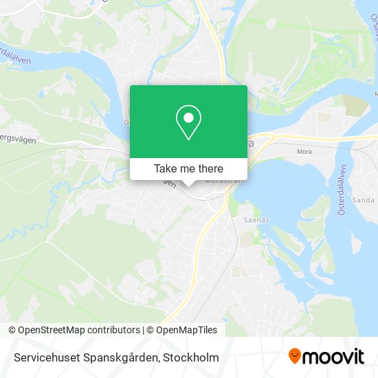 Servicehuset Spanskgården map