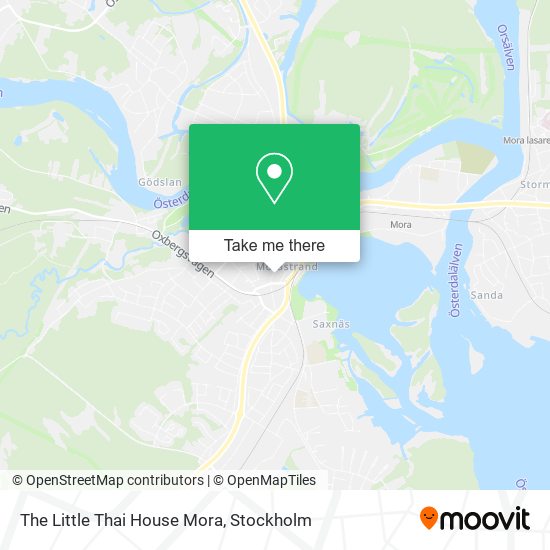 The Little Thai House Mora map