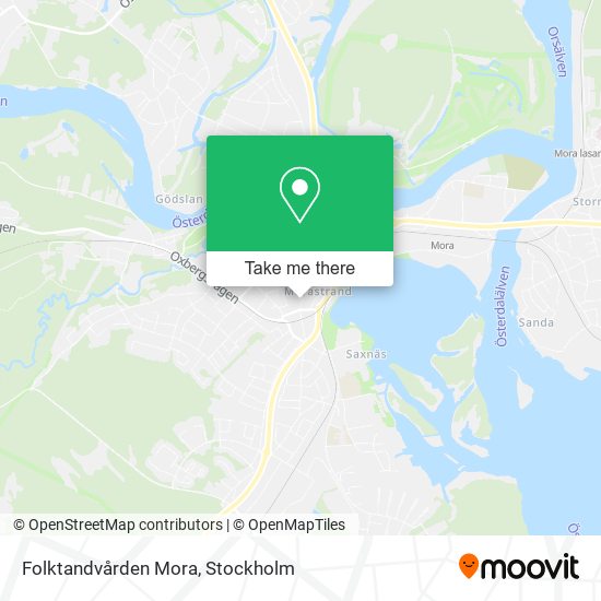 Folktandvården Mora map