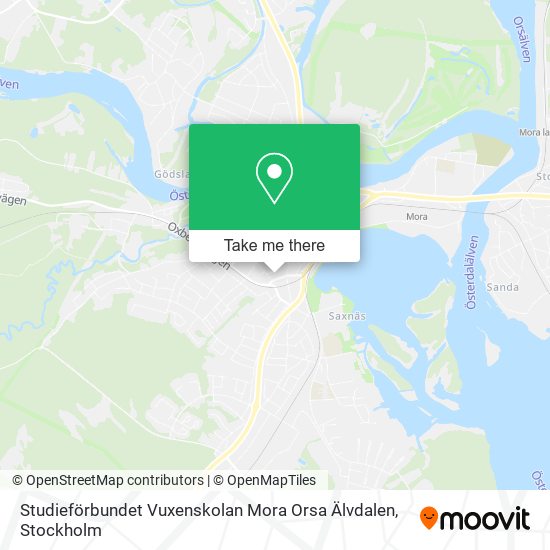 Studieförbundet Vuxenskolan Mora Orsa Älvdalen map