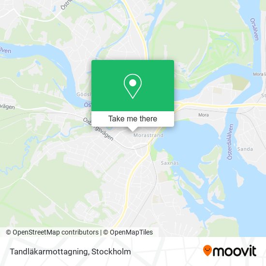 Tandläkarmottagning map