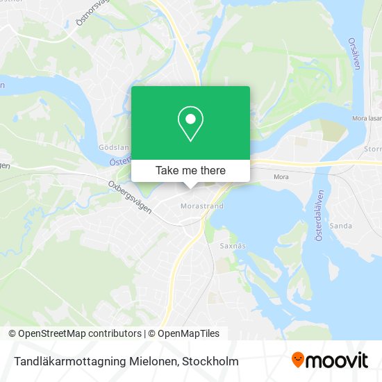 Tandläkarmottagning Mielonen map