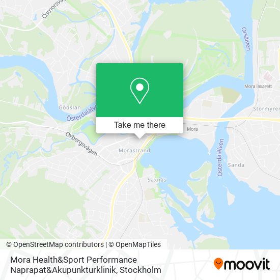 Mora Health&Sport Performance Naprapat&Akupunkturklinik map