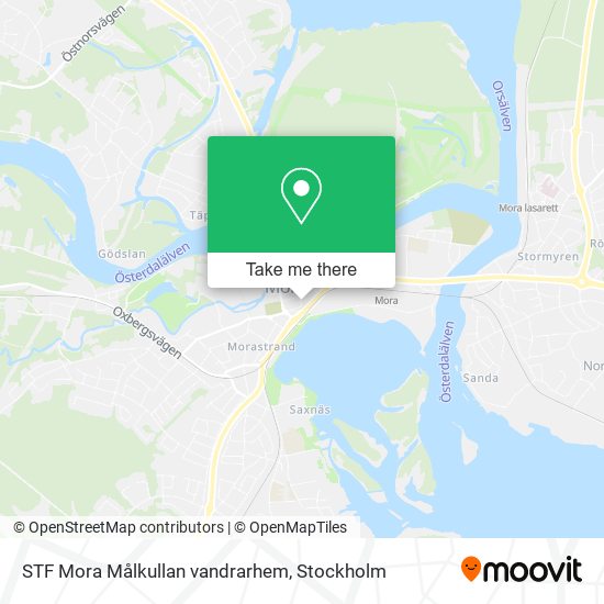 STF Mora Målkullan vandrarhem map