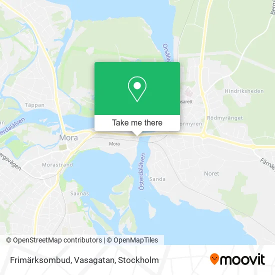 Frimärksombud, Vasagatan map