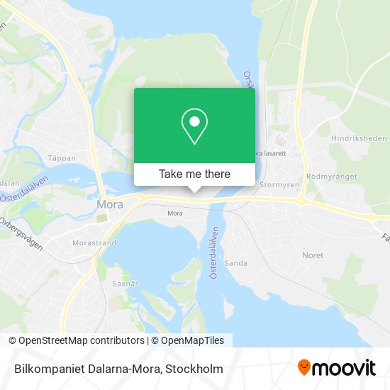 Bilkompaniet Dalarna-Mora map