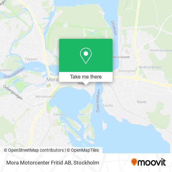 Mora Motorcenter Fritid AB map