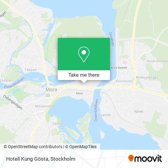 Hotell Kung Gösta map