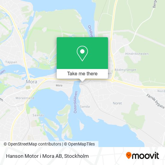 Hanson Motor i Mora AB map