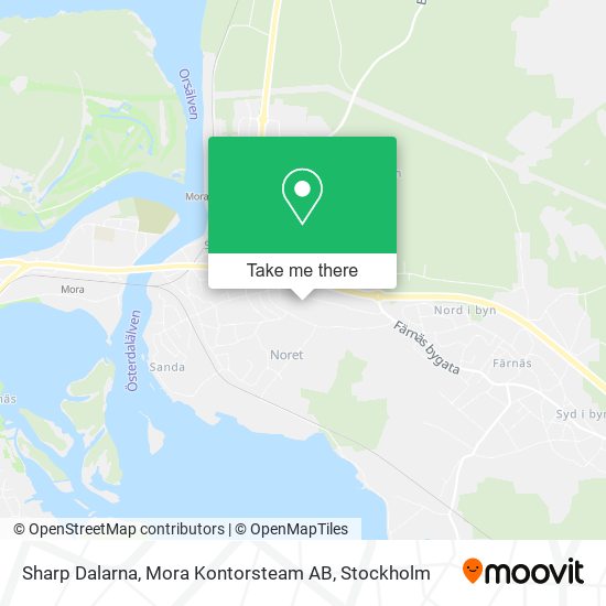 Sharp Dalarna, Mora Kontorsteam AB map