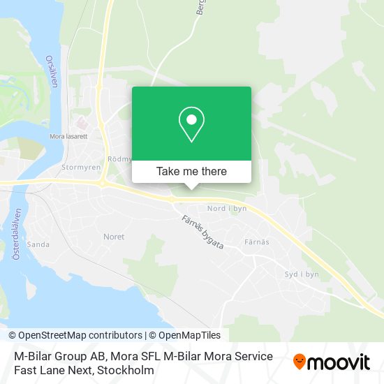 M-Bilar Group AB, Mora SFL M-Bilar Mora Service Fast Lane Next map