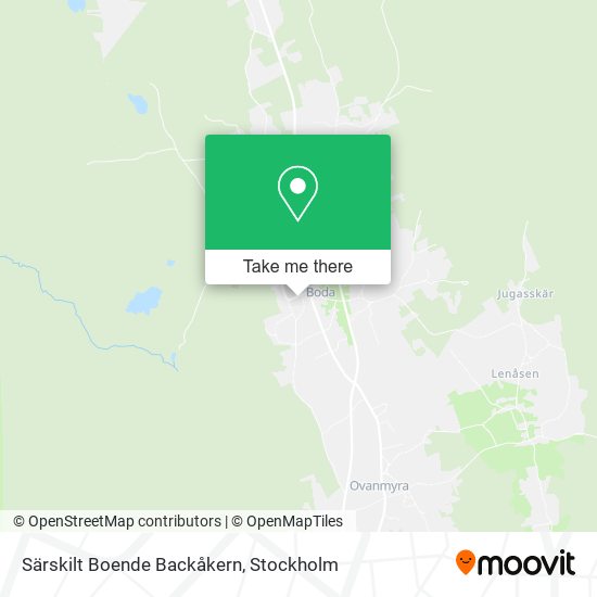 Särskilt Boende Backåkern map