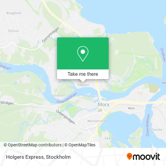 Holgers Express map