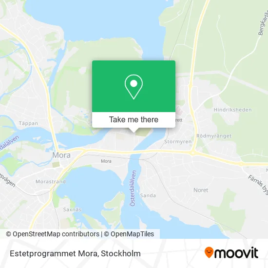 Estetprogrammet Mora map
