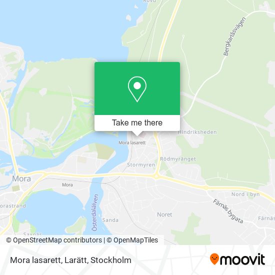 Mora lasarett, Larätt map