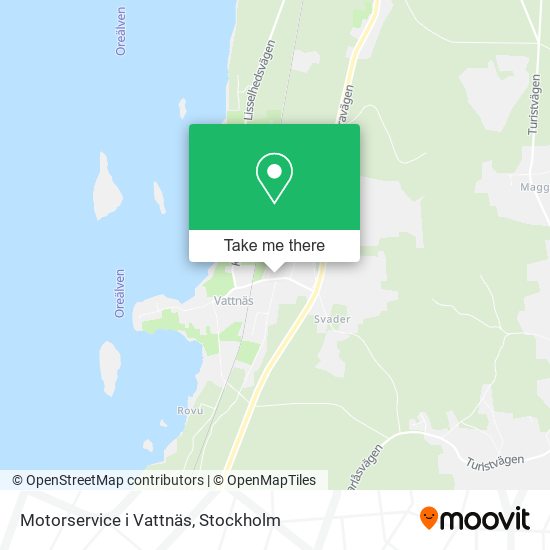 Motorservice i Vattnäs map