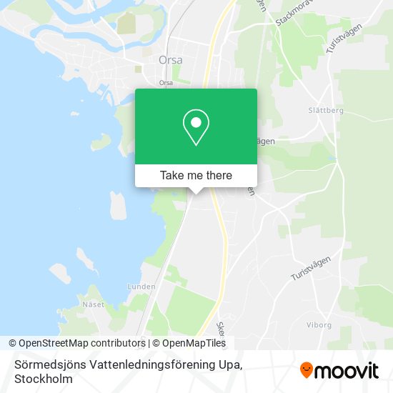 Sörmedsjöns Vattenledningsförening Upa map