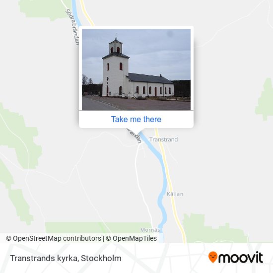 Transtrands kyrka map