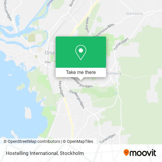 Hostelling International map