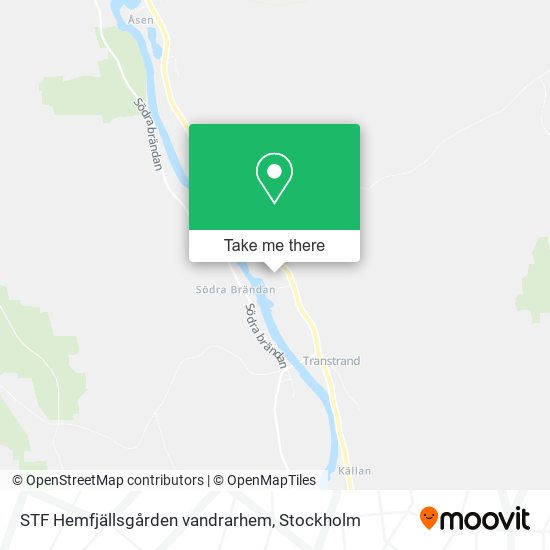 STF Hemfjällsgården vandrarhem map