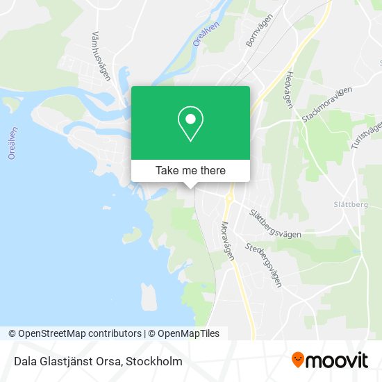 Dala Glastjänst Orsa map