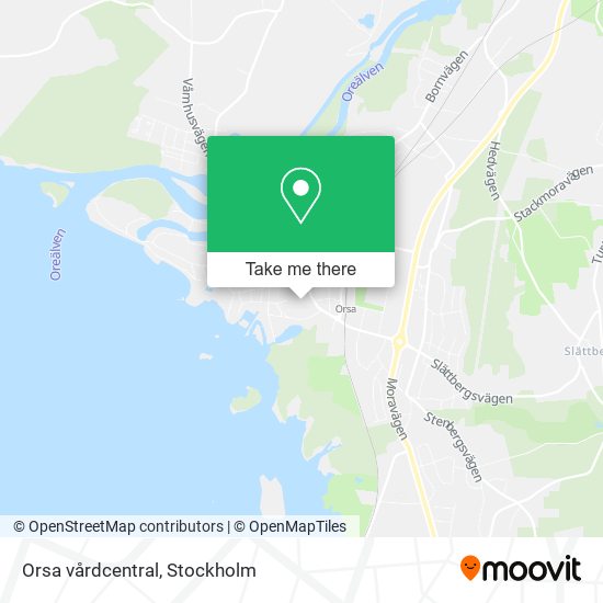 Orsa vårdcentral map