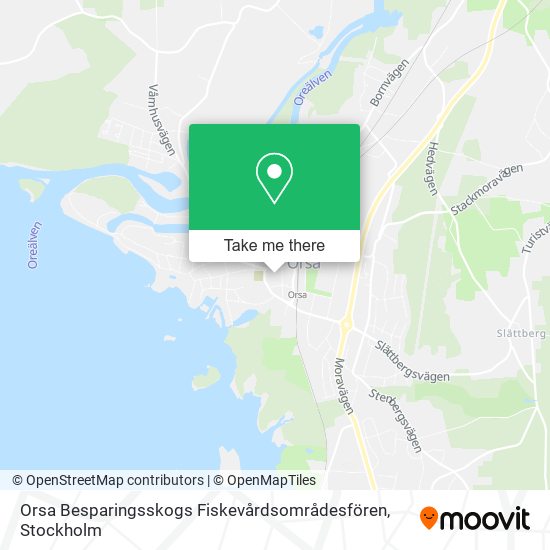 Orsa Besparingsskogs Fiskevårdsområdesfören map