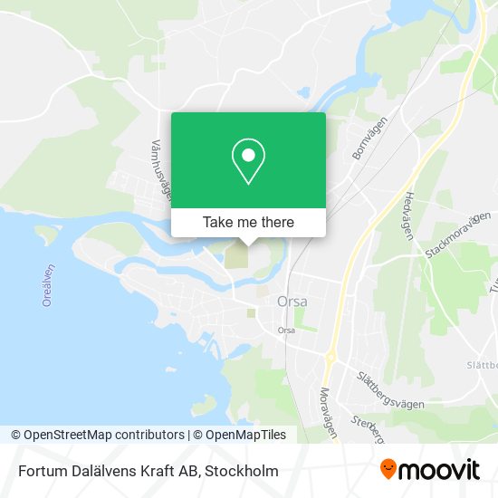 Fortum Dalälvens Kraft AB map