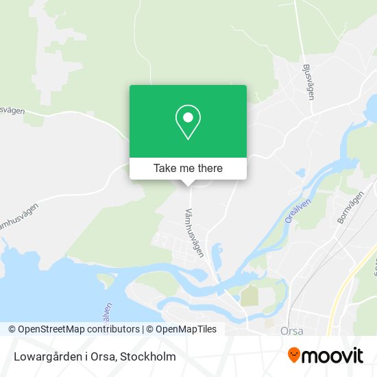 Lowargården i Orsa map