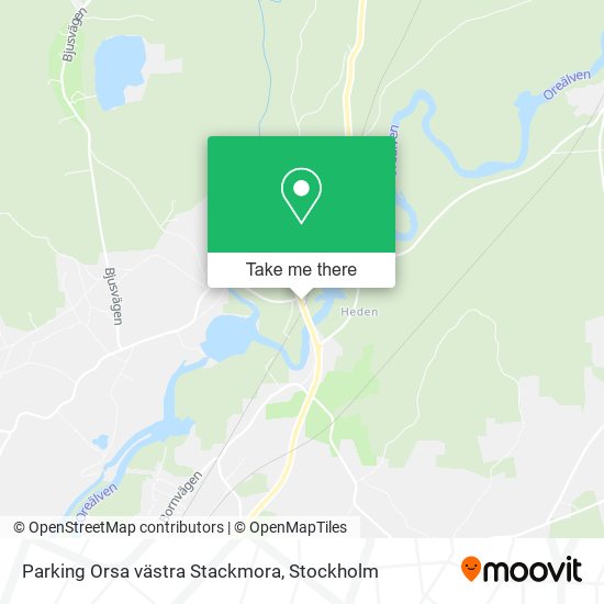Parking Orsa västra Stackmora map