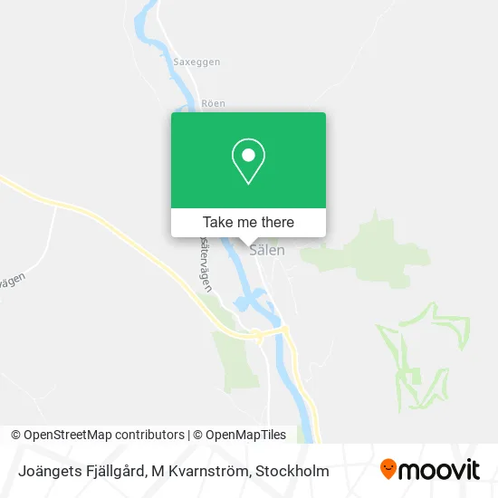 Joängets Fjällgård, M Kvarnström map