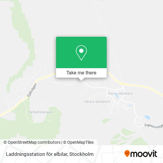 Laddningsstation för elbilar map