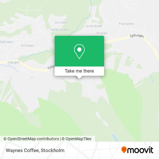 Waynes Coffee map