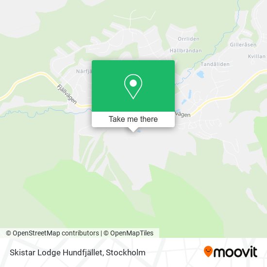 Skistar Lodge Hundfjället map