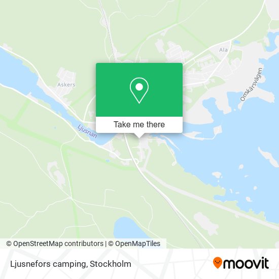 Ljusnefors camping map