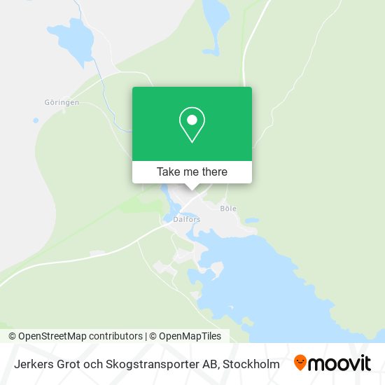 Jerkers Grot och Skogstransporter AB map