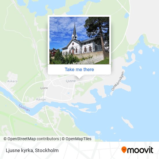 Ljusne kyrka map