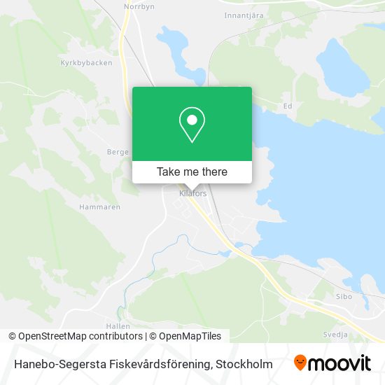 Hanebo-Segersta Fiskevårdsförening map