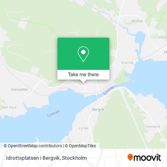 Idrottsplatsen i Bergvik map