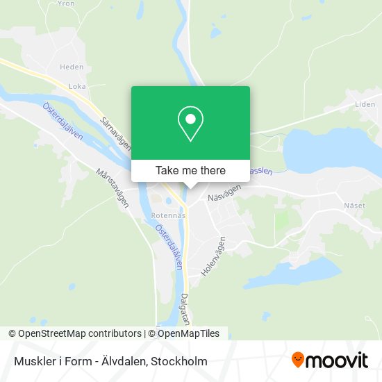 Muskler i Form - Älvdalen map