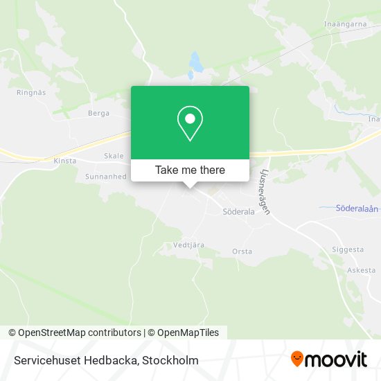 Servicehuset Hedbacka map