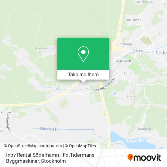 Inby Rental Söderhamn - Fd.Tidermans Byggmaskiner map