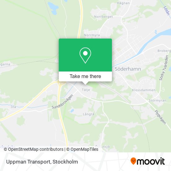 Uppman Transport map