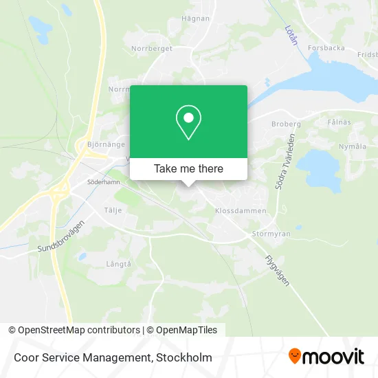 Coor Service Management map