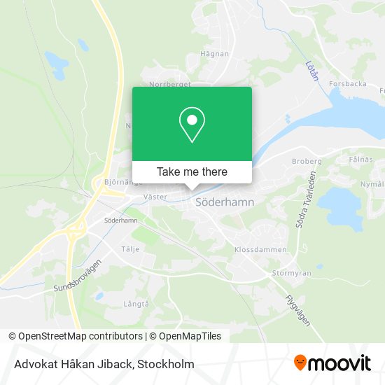 Advokat Håkan Jiback map